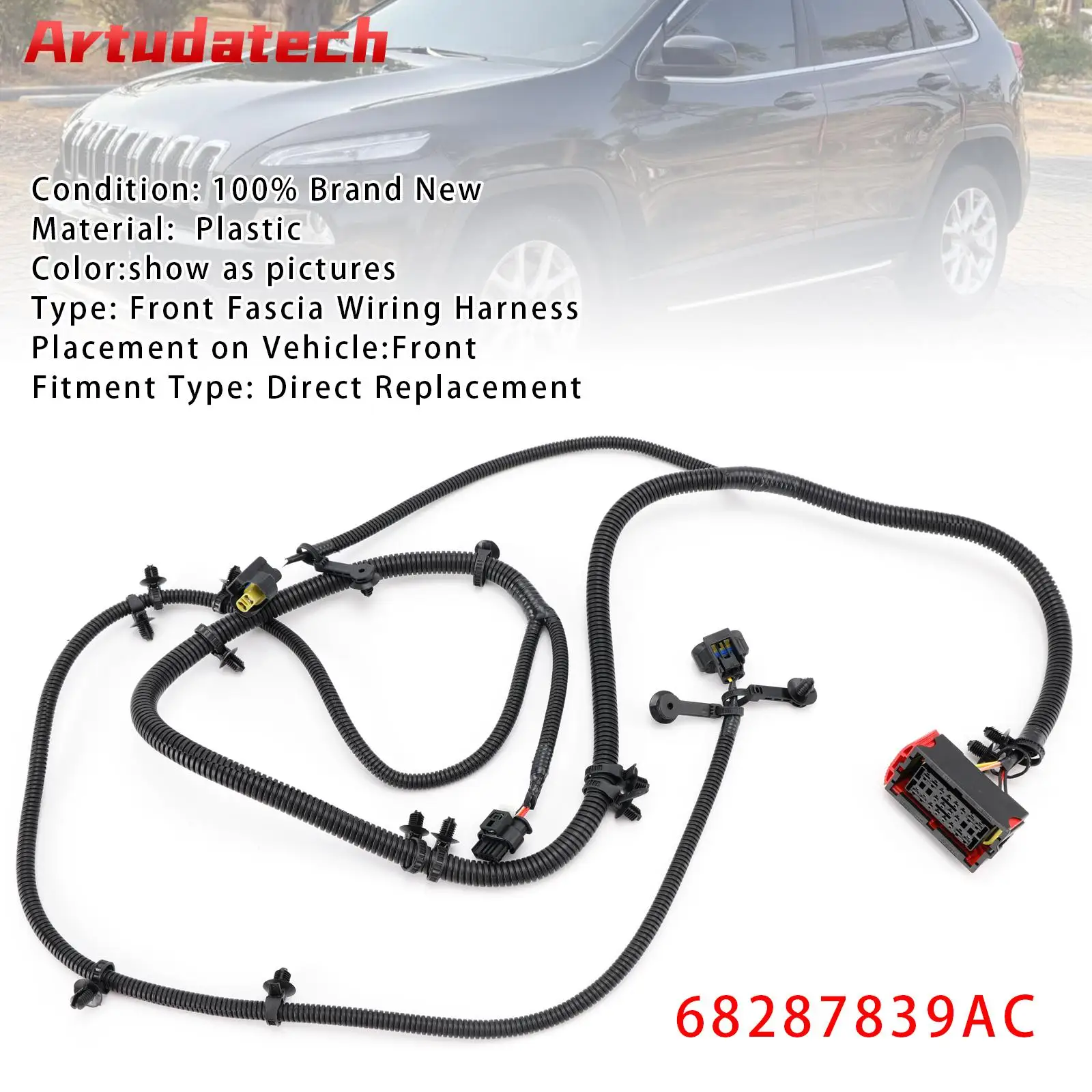 Электропроводка передней панели Artudatech 68287839AC для Jeep Cherokee 2019, автомобильные аксессуары
Электропроводка передней панели Artudatech 68287839AC для Jeep Cherokee 2019, автомобильные аксессуары