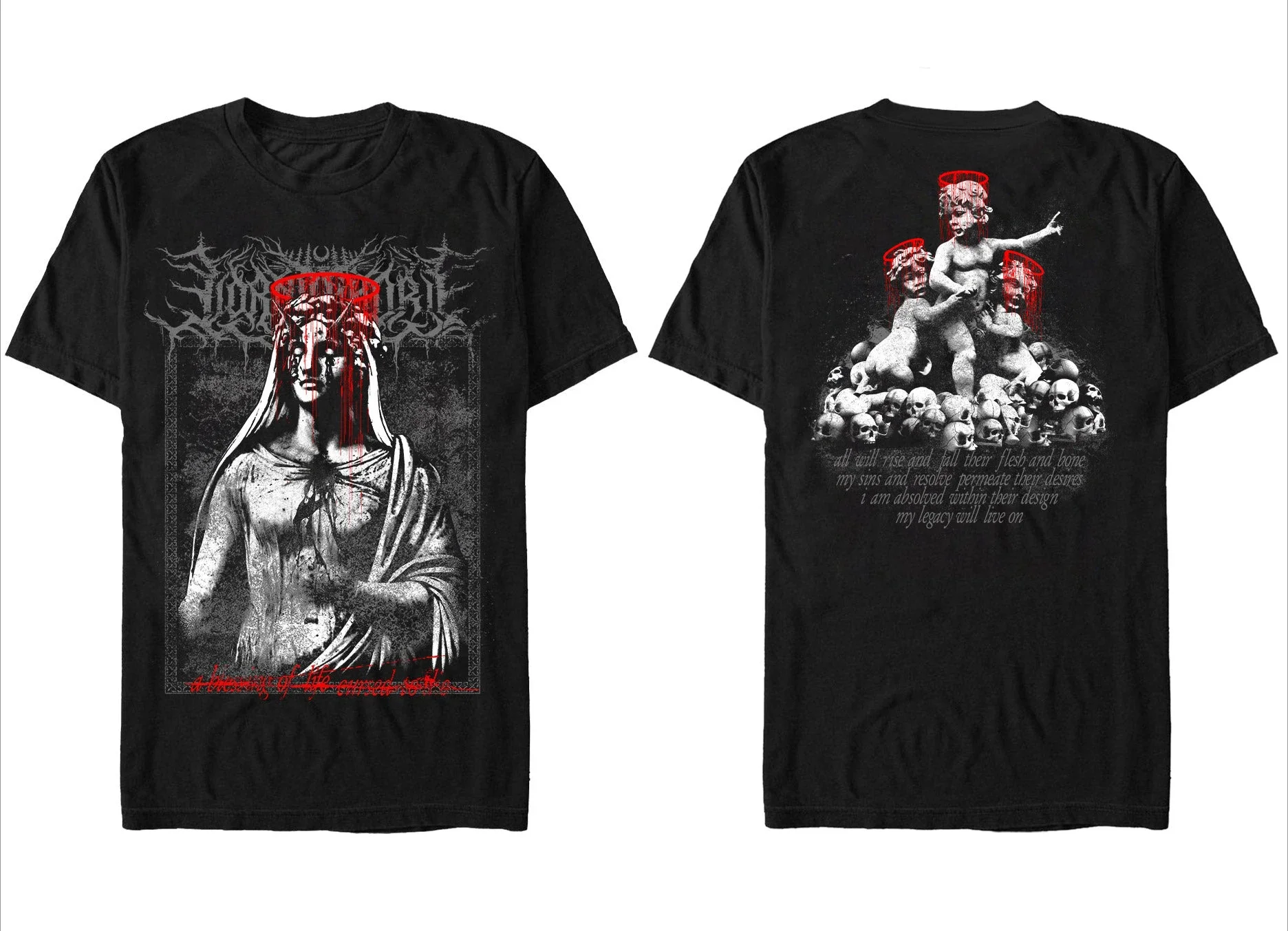 Lorna Shore Angels T-Shirt Peripheral Pattern Printing Summer Luxury Brand Cotton Men's and Women's T-Shirts Short Sleeves
Lorna Shore Angels T-Shirt Peripheral Pattern Printing Summer Luxury Brand Cotton Men's and Women's T-Shirts Short Sleeves