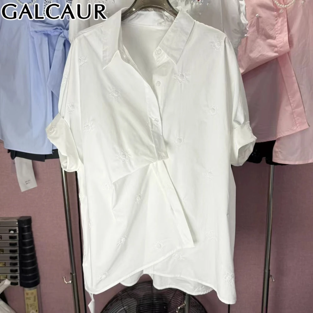 GALCAUR однотонная утягивающая модная блузка с вышивкой для женщин, однобортный топ с лацканами и короткими рукавами в стиле пэчворк, женский новый
GALCAUR однотонная утягивающая модная блузка с вышивкой для женщин, однобортный топ с лацканами и короткими рукавами в стиле пэчворк, женский новый