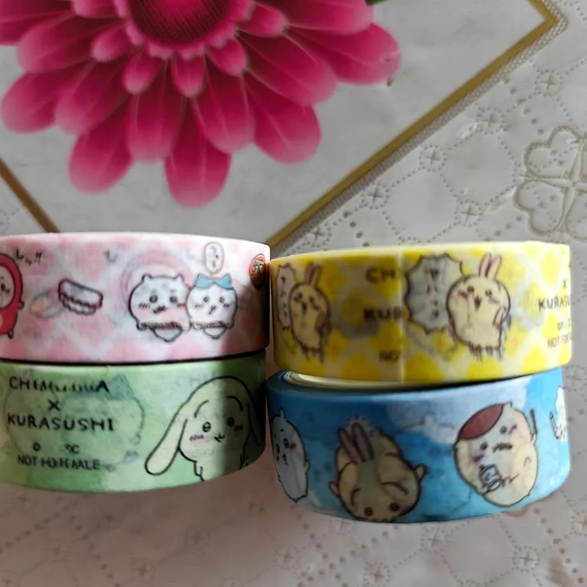 yiji Cute Washi Tape 3 Meters Diy Hand Account Material Decorative Sticker Cartoon Tape Japanese Style ハチワレ うさぎ USAGI ちい、かわ
yiji Cute Washi Tape 3 Meters Diy Hand Account Material Decorative Sticker Cartoon Tape Japanese Style ハチワレ うさぎ USAGI ちい、かわ