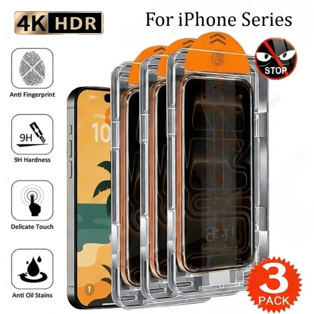 Комплект из 3 защитных стекол от подглядывания для iPhone 17, 16, 15, 14 Pro Max, Air 16e, 15, 14 Plus, 13, 12, 11 Pro, XR, XS с установкой без пыли
Комплект из 3 защитных стекол от подглядывания для iPhone 17, 16, 15, 14 Pro Max, Air 16e, 15, 14 Plus, 13, 12, 11 Pro, XR, XS с установкой без пыли