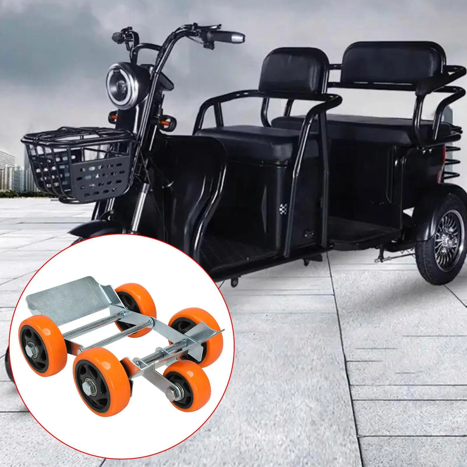 Motorcycle Broken Tire Moving Carrier Non-slip Versatile Folding 5 Wheels Wear Resistant Heavy-duty Scooter Tyre Burst Trailer
Motorcycle Broken Tire Moving Carrier Non-slip Versatile Folding 5 Wheels Wear Resistant Heavy-duty Scooter Tyre Burst Trailer