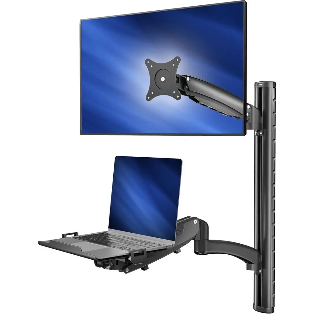 Adjustable Counterbalance Workstation for Monitors and Laptops up to 27 Wall Mount
Adjustable Counterbalance Workstation for Monitors and Laptops up to 27 Wall Mount