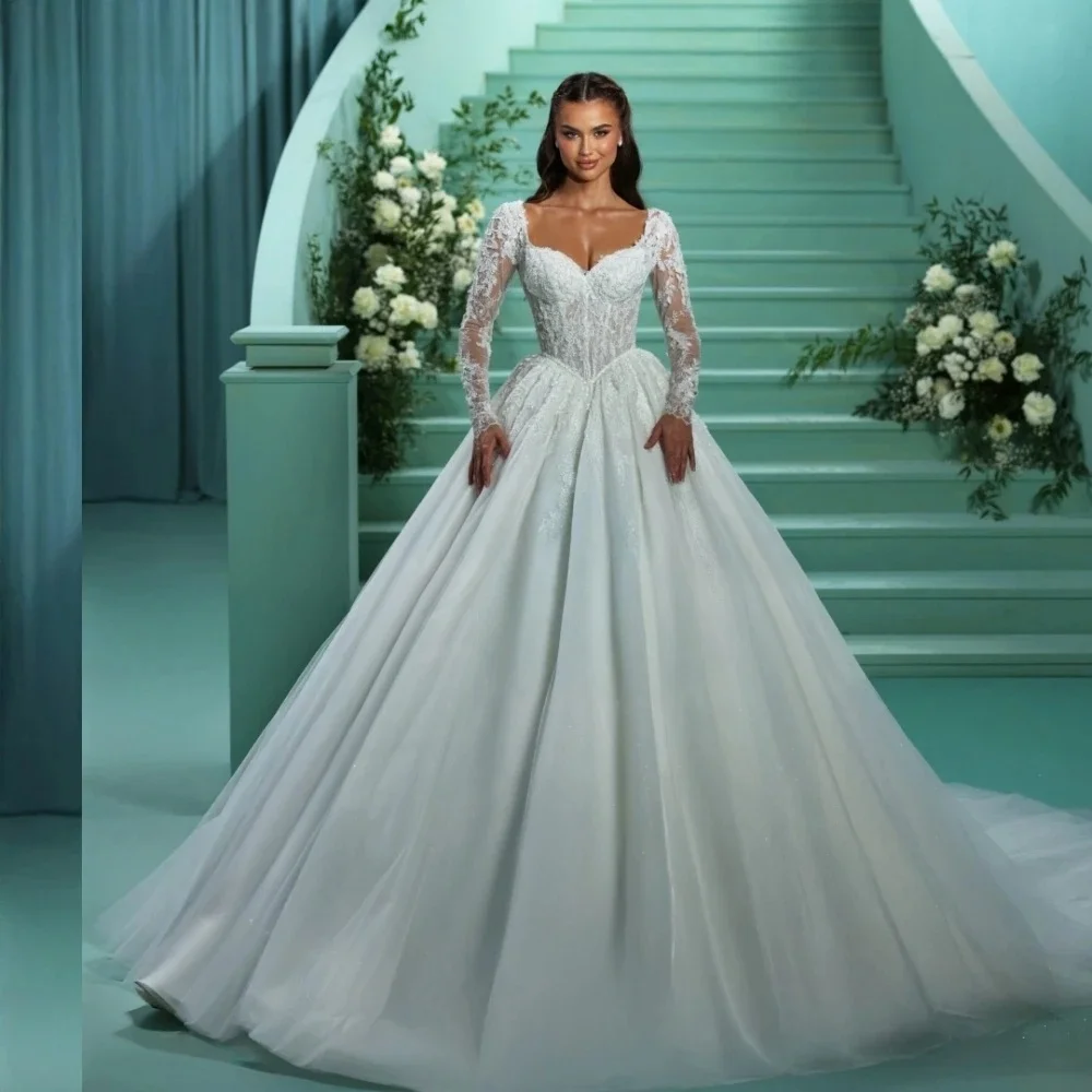 Muslim Wedding Dresses Black Girls A-line Long Sleeves Appliques Lace Dubai Women Bridal Gowns Vestido De Novia Customized
Muslim Wedding Dresses Black Girls A-line Long Sleeves Appliques Lace Dubai Women Bridal Gowns Vestido De Novia Customized