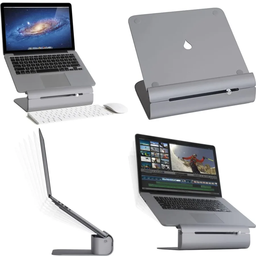 Adjustable Height Laptop Stand. Adjust height easily with front slider and elevates the screen to eye level for better posture (Space Gray)
Adjustable Height Laptop Stand. Adjust height easily with front slider and elevates the screen to eye level for better posture (Space Gray)