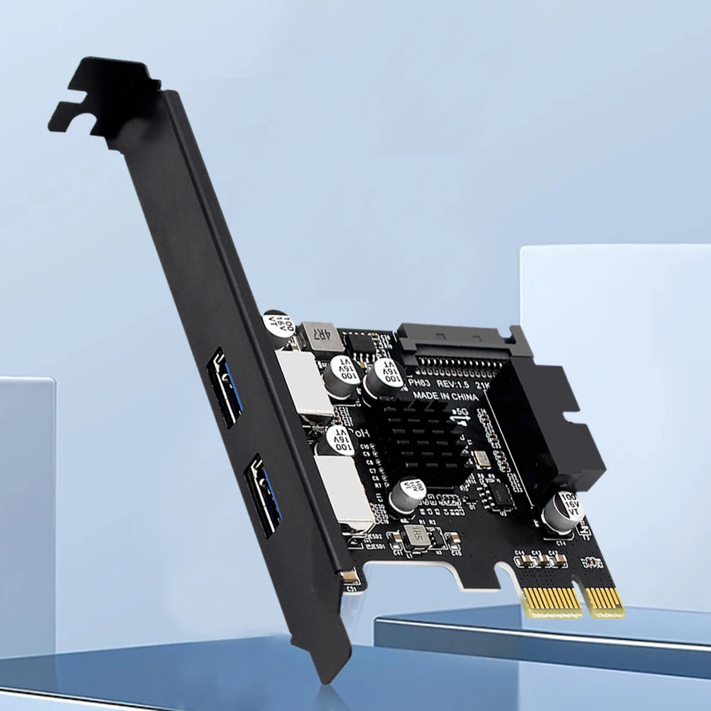 USB 3.0 PCI Express Expansion Card 5Gbps 19pin/20Pin Front Panel SATA 15Pin Power Port PCIE X1 To USB 3.0 Extended Adapter Card
USB 3.0 PCI Express Expansion Card 5Gbps 19pin/20Pin Front Panel SATA 15Pin Power Port PCIE X1 To USB 3.0 Extended Adapter Card