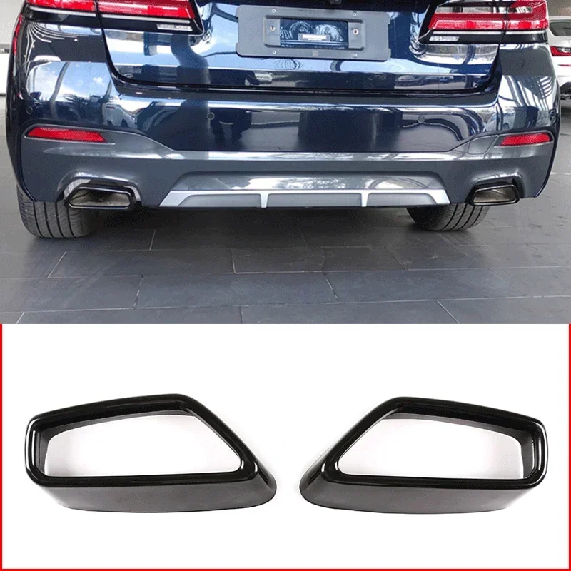 For 2018-2021 BMW 5 Series G30 G38 stainless steel car tail throat exhaust pipe decorative frame cover sticker exterior parts
For 2018-2021 BMW 5 Series G30 G38 stainless steel car tail throat exhaust pipe decorative frame cover sticker exterior parts