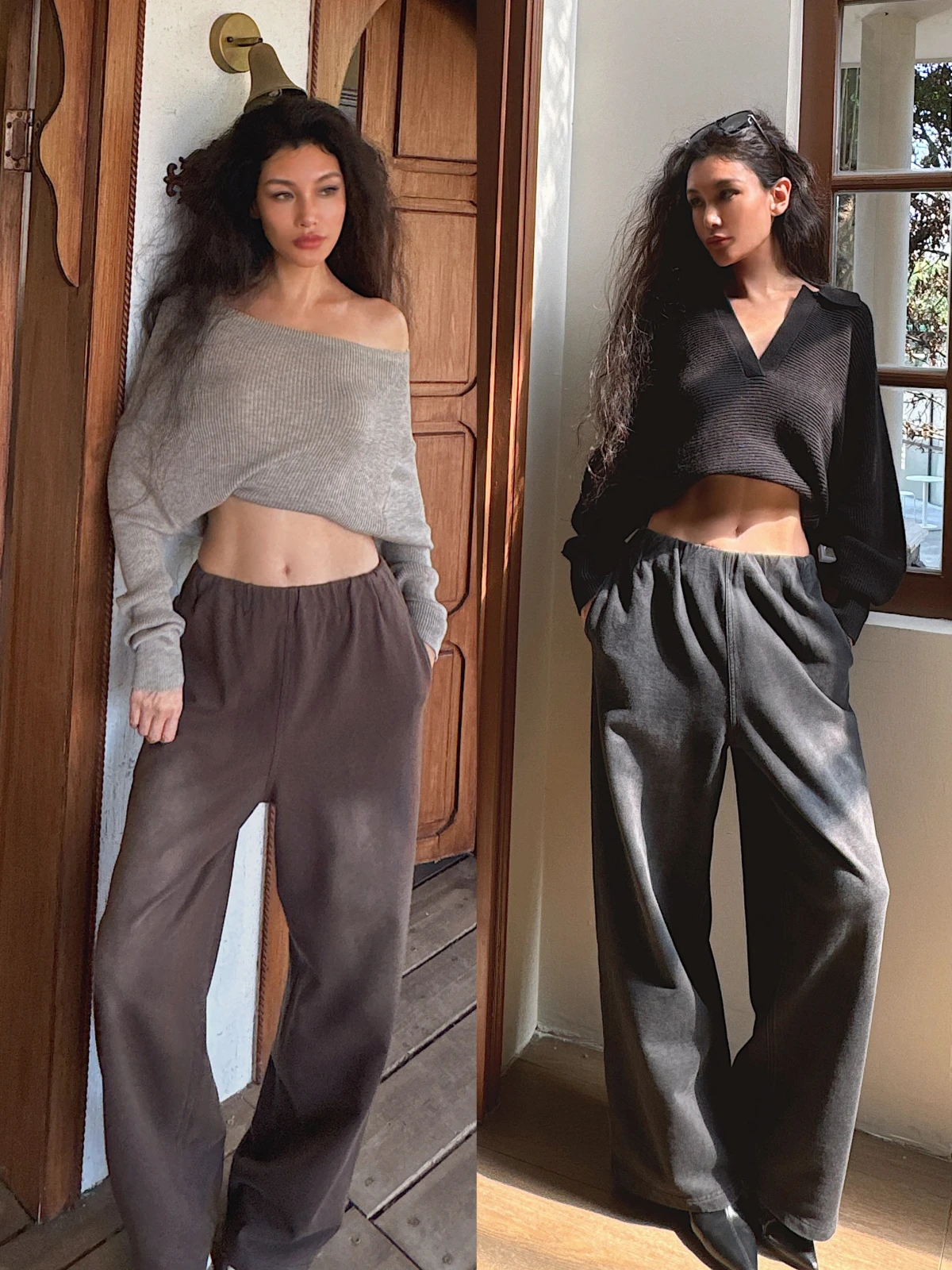 Washed Casual Sweatpants Elastic Waist Wide Leg Pants Black Brown Self-kept Version Shop Owner Comfortable Cotton Leisure Tro...
Washed Casual Sweatpants Elastic Waist Wide Leg Pants Black Brown Self-kept Version Shop Owner Comfortable Cotton Leisure Tro...