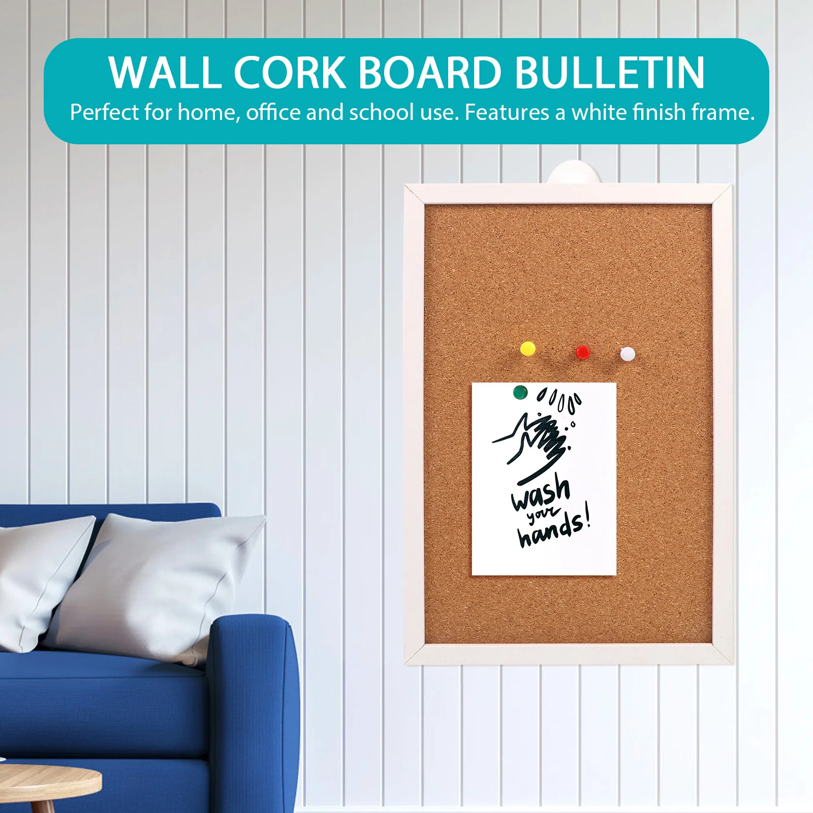 1Pcs Pine Wood Frame Cork Board Bulletin Wall Mountable Tile for Home Office School Use Lightweight 30x30cm Khaki
1Pcs Pine Wood Frame Cork Board Bulletin Wall Mountable Tile for Home Office School Use Lightweight 30x30cm Khaki