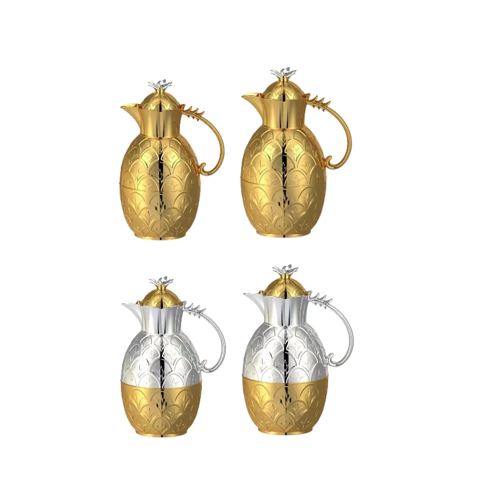 Arabic Pineapple Shaped Coffee Carafes 0.6L 1.0L Water Bottles Warmers for Home Camping Family Gatherings Housewarming Gift Cafe
Arabic Pineapple Shaped Coffee Carafes 0.6L 1.0L Water Bottles Warmers for Home Camping Family Gatherings Housewarming Gift Cafe