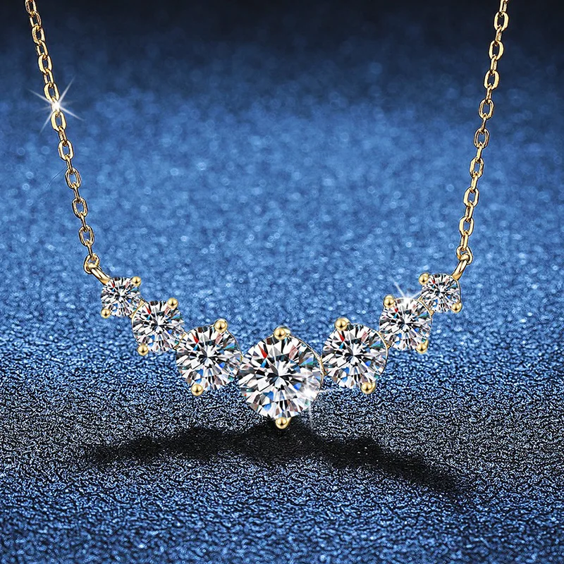 Платиновый кулон из 18-каратного золота PT950, женское золотое ожерелье, женское простое ожерелье с улыбкой, семь принцессы, 1,7 карата, цвет D, ожерелье из муассанита
Платиновый кулон из 18-каратного золота PT950, женское золотое ожерелье, женское простое ожерелье с улыбкой, семь принцессы, 1,7 карата, цвет D, ожерелье из муассанита