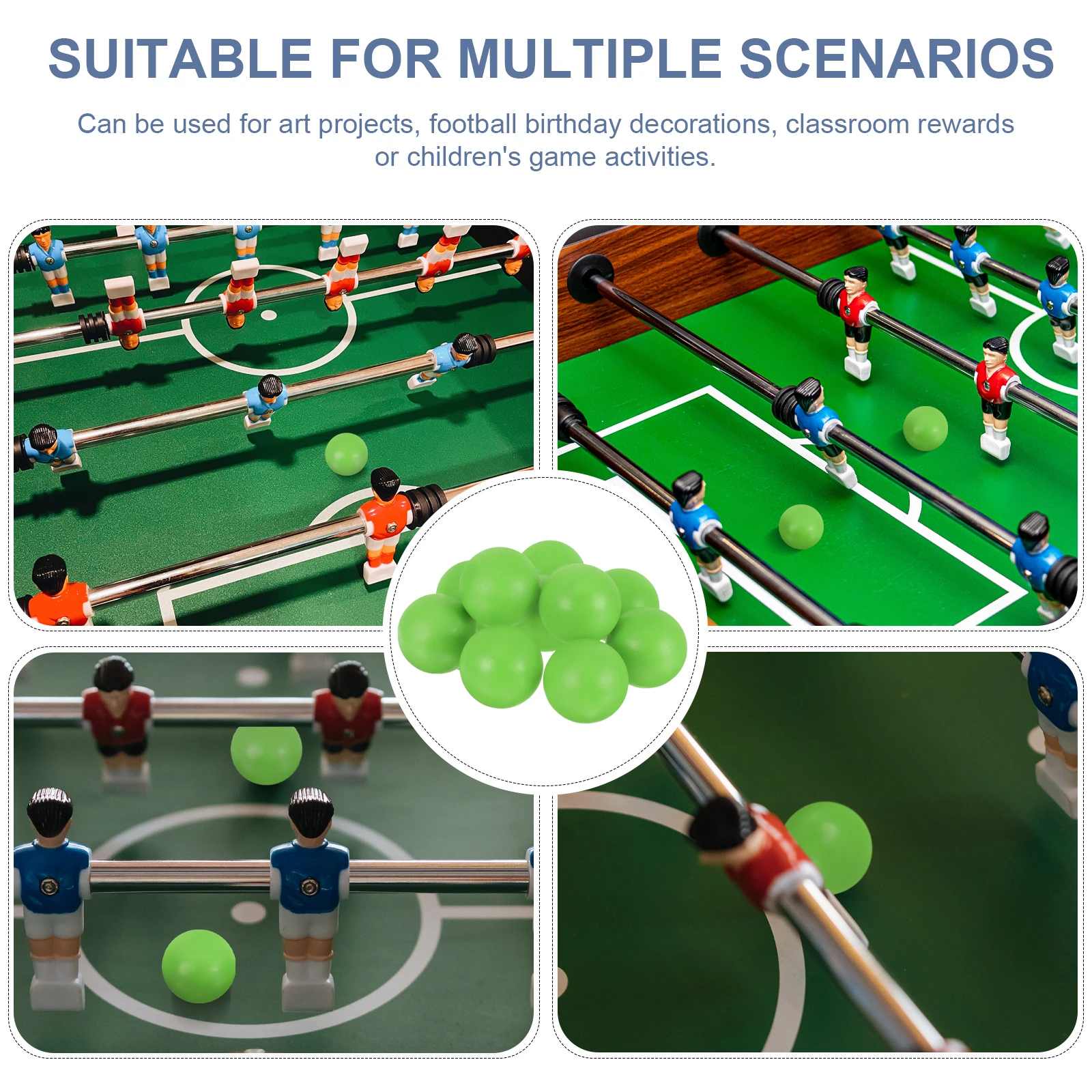 Glossy Football Table Soccer Balls Smooth Surface Resin Durable Color Foosball Accessories Replacement Desk Game
Glossy Football Table Soccer Balls Smooth Surface Resin Durable Color Foosball Accessories Replacement Desk Game