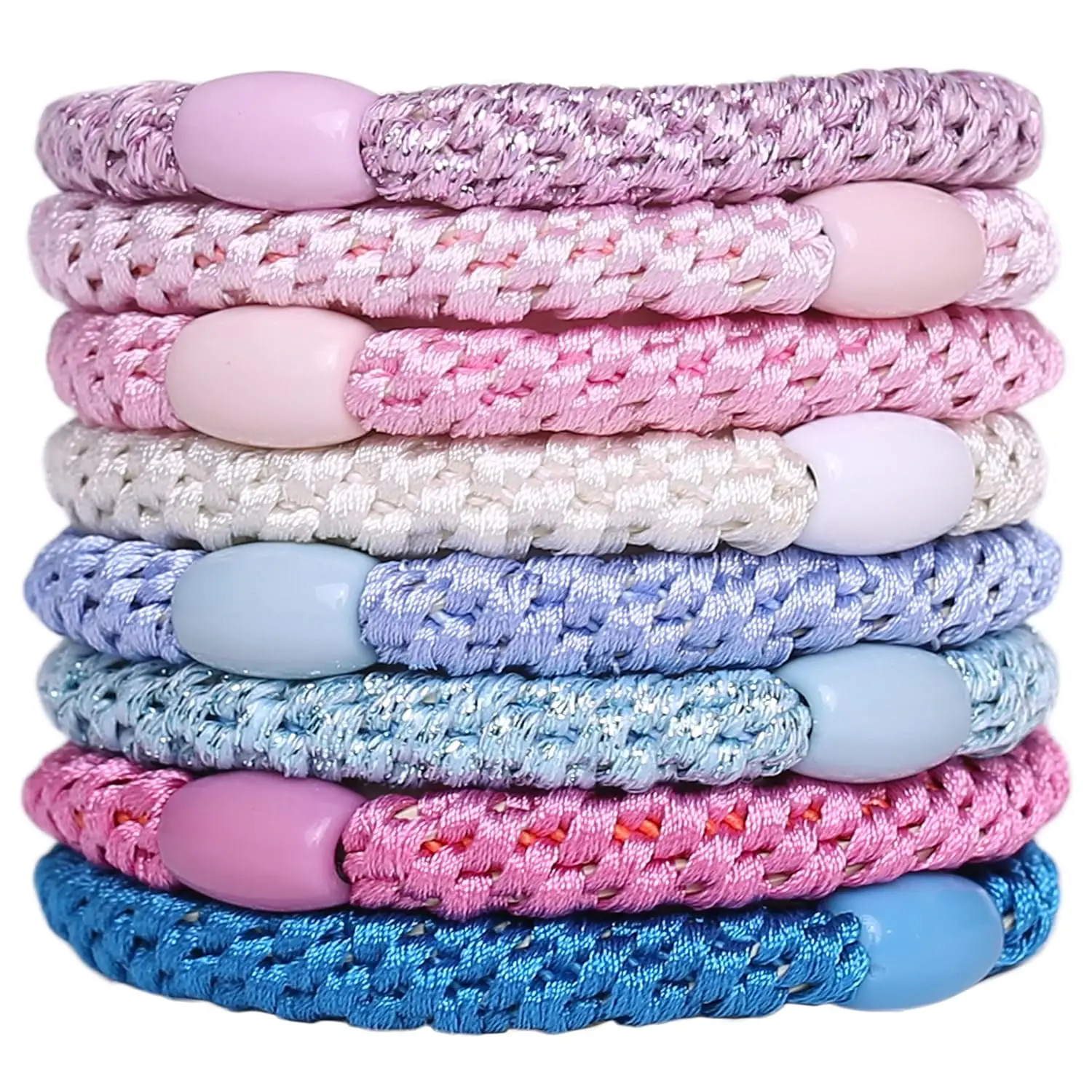 8Pcs Mixed Color Hair Ties, No Damage Elastic Bands for Thick Curly Hair, Comfortable Ponytail Holders
8Pcs Mixed Color Hair Ties, No Damage Elastic Bands for Thick Curly Hair, Comfortable Ponytail Holders