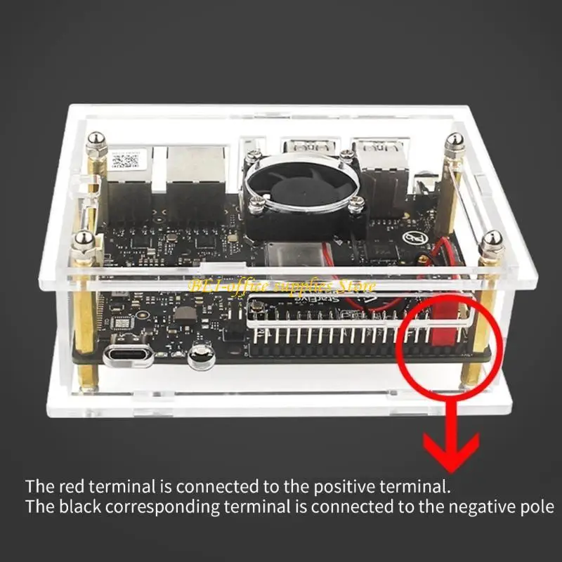 Акриловый корпус A9LC с охлаждающим вентилятором и радиатором для VisionFive2 RISC-V Тепловой рассеивание.
Акриловый корпус A9LC с охлаждающим вентилятором и радиатором для VisionFive2 RISC-V Тепловой рассеивание.