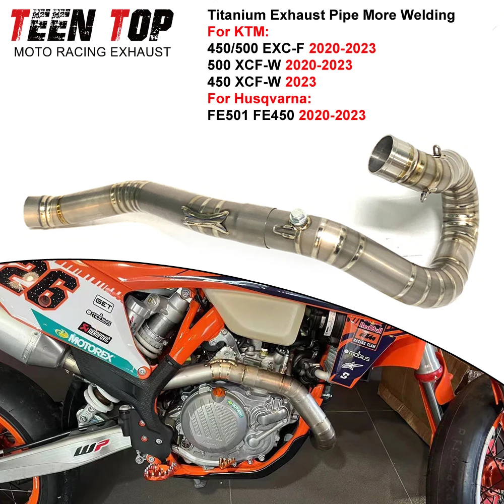 For KTM 450/500 EXC-F 450/500 XCF-W Front Link Pipe Titanium Alloy Dirt Bike For Husqvarna FE501 FE450 2020-2023 Connect Tube
For KTM 450/500 EXC-F 450/500 XCF-W Front Link Pipe Titanium Alloy Dirt Bike For Husqvarna FE501 FE450 2020-2023 Connect Tube