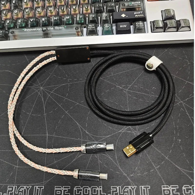 8K Speed 1 To 2 Dual TYPE-C Keyboard Mouse Cable RGB Electric Mechanical Keyboard Data Cable
8K Speed 1 To 2 Dual TYPE-C Keyboard Mouse Cable RGB Electric Mechanical Keyboard Data Cable