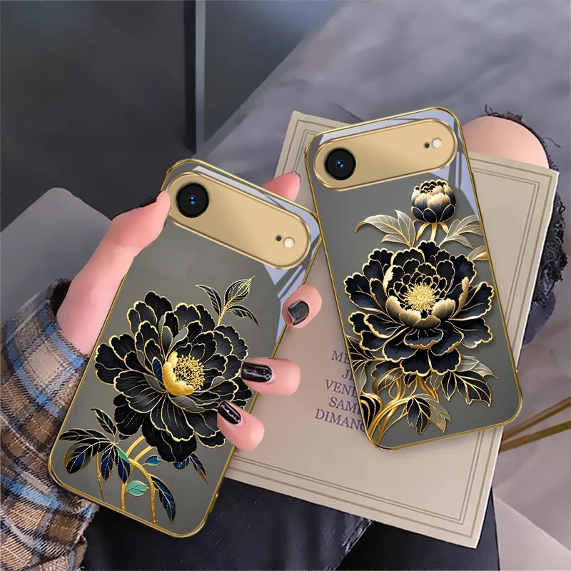 Black Gold Peony Flower For IPhone 17Pro Max 16 17 Pro 15 Pro 14 13 Plus 12 Mini 11Pro Max XR 16E 17Air Golden glass phone case
Black Gold Peony Flower For IPhone 17Pro Max 16 17 Pro 15 Pro 14 13 Plus 12 Mini 11Pro Max XR 16E 17Air Golden glass phone case