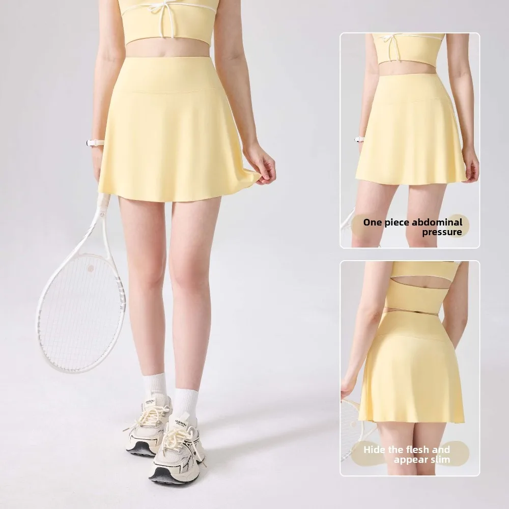Новая весенне-летняя теннисная юбка-шорты для фитнеса и бега, скрывающая живот, с эффектом двухслойности, для спорта и йоги, удобная
Новая весенне-летняя теннисная юбка-шорты для фитнеса и бега, скрывающая живот, с эффектом двухслойности, для спорта и йоги, удобная