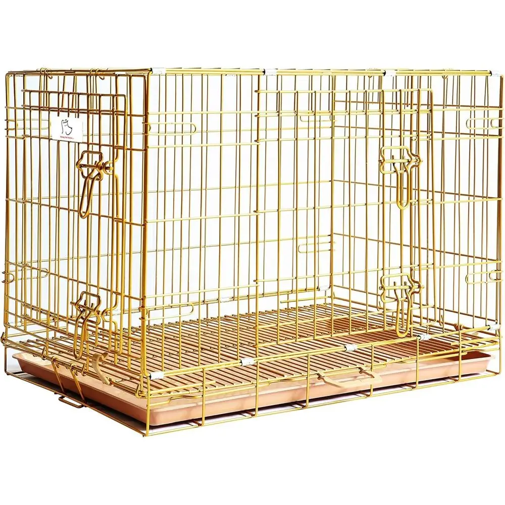 Portable 30 Inch Metal Dog Crate with Removable Floor Grid, Pull-Out Pan for Medium-Small Breeds, Suitable for Indoor and Travel
Portable 30 Inch Metal Dog Crate with Removable Floor Grid, Pull-Out Pan for Medium-Small Breeds, Suitable for Indoor and Travel