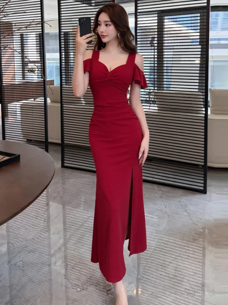 Длинное вечернее платье Ele, сексуальное платье с глубоким вырезом и опуклой с одной стороны, утягивающее платье с разрезом и запахом вокруг тела, контурное платье
Длинное вечернее платье Ele, сексуальное платье с глубоким вырезом и опуклой с одной стороны, утягивающее платье с разрезом и запахом вокруг тела, контурное платье