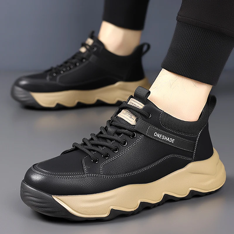 Мужские спортивные кроссовки с дышащей кожаной поверхностью, мягкой подошвой, противоскользящие, увеличивающие рост, для активного отдыха и походов, размеры 38-44
Мужские спортивные кроссовки с дышащей кожаной поверхностью, мягкой подошвой, противоскользящие, увеличивающие рост, для активного отдыха и походов, размеры 38-44