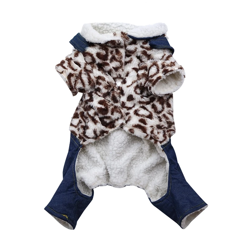 Ins Leopard Print Pet Dog Clothes Winter Warm Fleece Denim Overalls Jumpsuit for Small Dogs Cats Puppy Chihuahua Teddy French Bu
Ins Leopard Print Pet Dog Clothes Winter Warm Fleece Denim Overalls Jumpsuit for Small Dogs Cats Puppy Chihuahua Teddy French Bu
