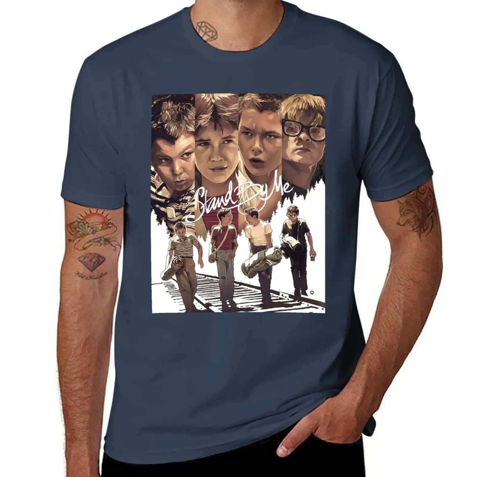 Vintage Stand By Me Movies Action Poster T-Shirt Basic Casual Short Sleeve Cotton Shirt
Vintage Stand By Me Movies Action Poster T-Shirt Basic Casual Short Sleeve Cotton Shirt