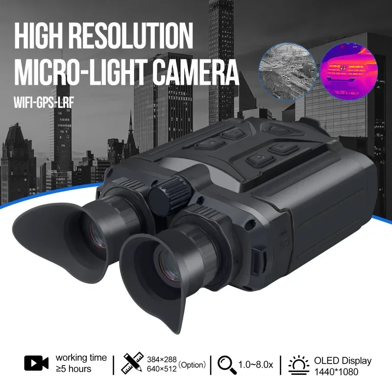 Thermal Binocular Thermal Imaging Binocular, Handheld Digital Infrared Night Vision Telescope 35 Mm Lens 32G TF Card for Hunting
Thermal Binocular Thermal Imaging Binocular, Handheld Digital Infrared Night Vision Telescope 35 Mm Lens 32G TF Card for Hunting