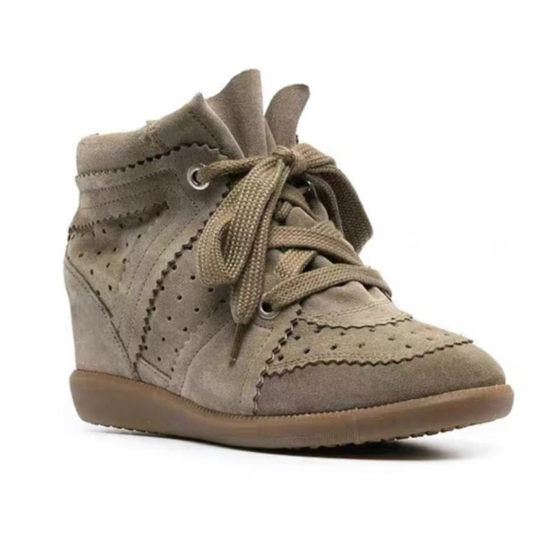 Women's Shoes Fashion Women's Sneakers Genuine Leather Ankle Boots Invisible Heightening High Top Casual Shoes Hidden Heel Shoes
Women's Shoes Fashion Women's Sneakers Genuine Leather Ankle Boots Invisible Heightening High Top Casual Shoes Hidden Heel Shoes