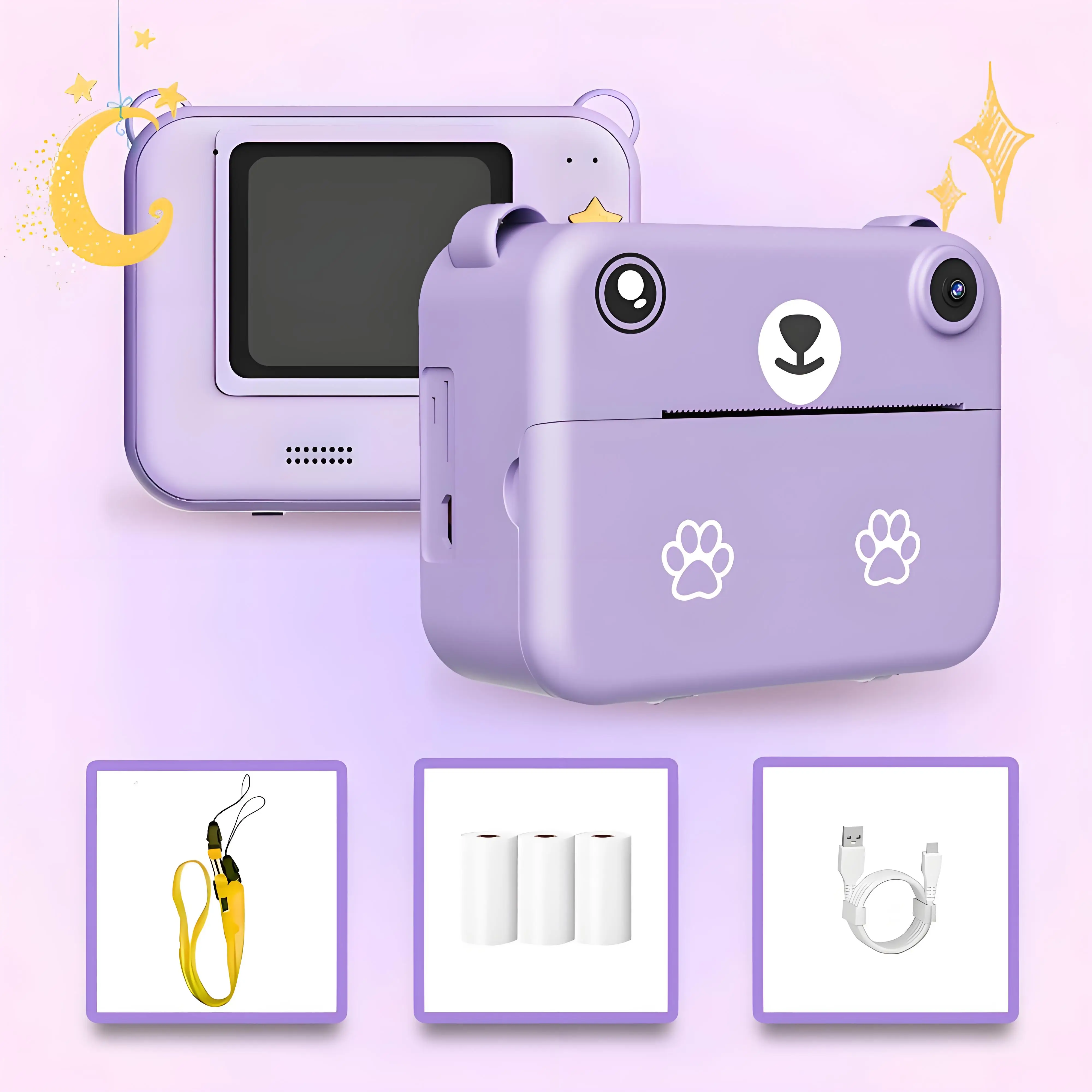 Multi functional children's camera is a must-have Halloween gift. The camera can print instantly and is a portable small camera
Multi functional children's camera is a must-have Halloween gift. The camera can print instantly and is a portable small camera
