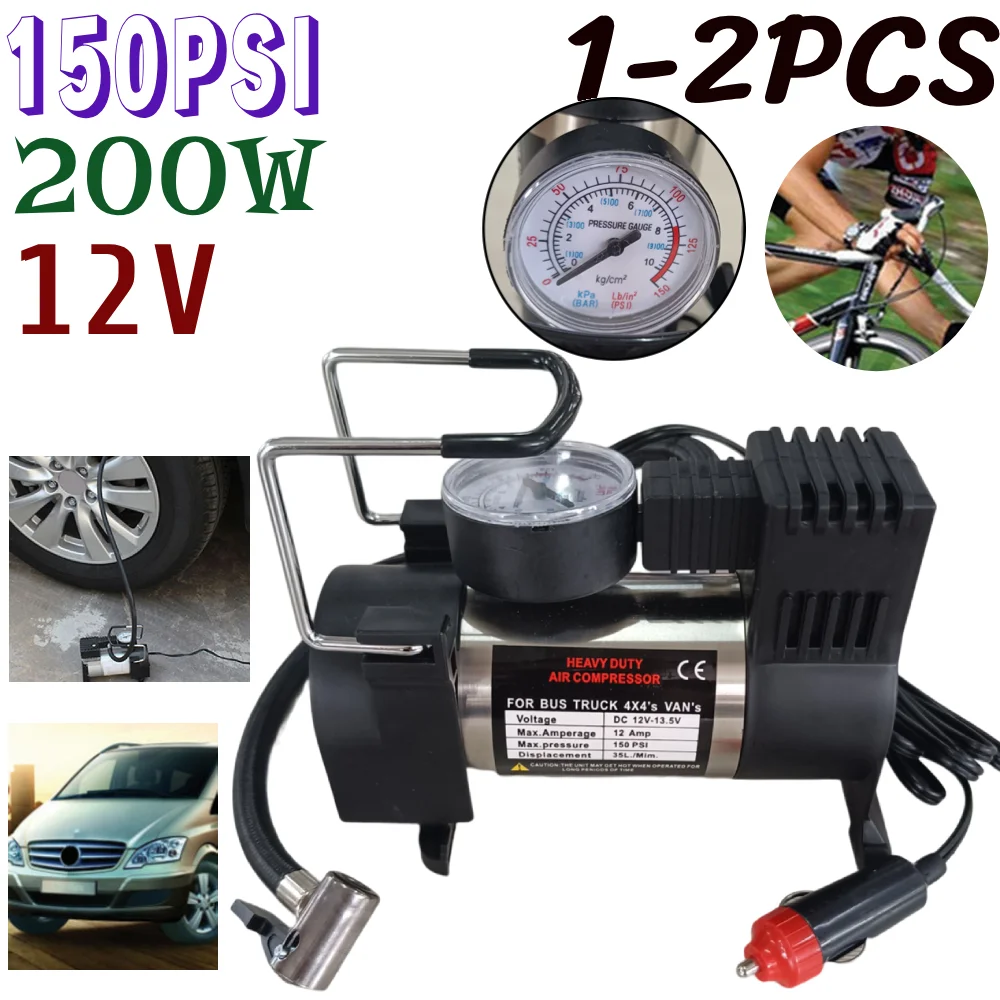 12v150psi Heavy Duty Deluxe Portable Metal Air Compressor Car Tyre Inflator
12v150psi Heavy Duty Deluxe Portable Metal Air Compressor Car Tyre Inflator