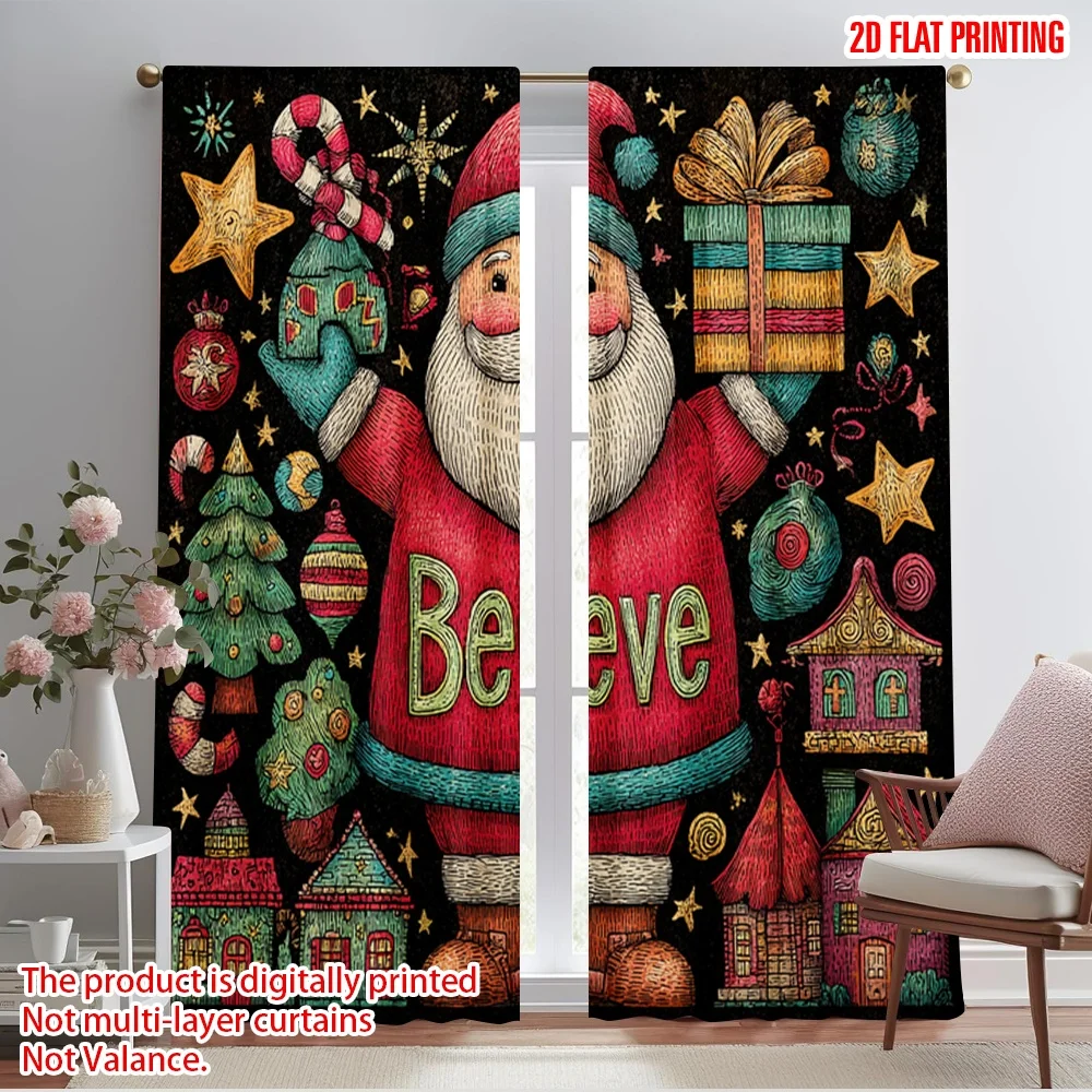 2pcs,2D plane printing Pattern Curtains Santa Claus with Presents1 Polyester Fabric (without rod) Home Decor Perfect for Living
2pcs,2D plane printing Pattern Curtains Santa Claus with Presents1 Polyester Fabric (without rod) Home Decor Perfect for Living