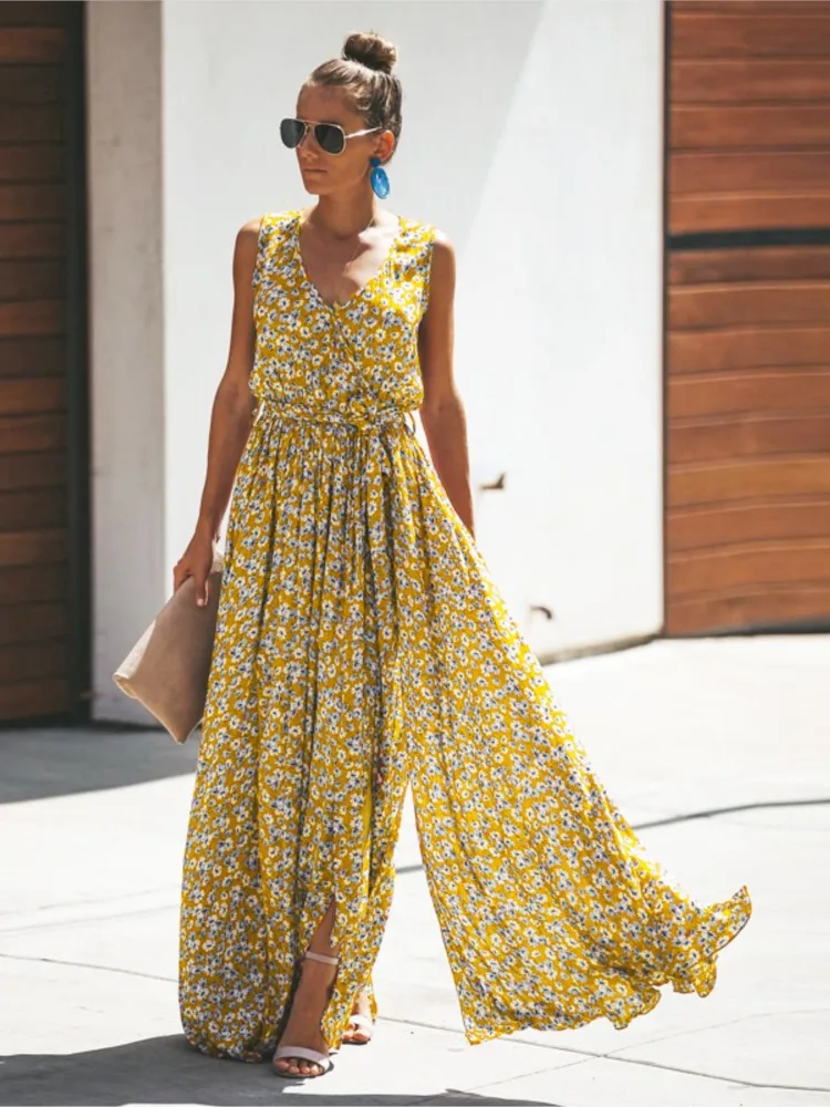 2025 Women Summer New Dresses Leisure Fashion Floral Print Maxi Dresses Bohemian Beach Elegant Long Dress Women's Vestidos Dress
2025 Women Summer New Dresses Leisure Fashion Floral Print Maxi Dresses Bohemian Beach Elegant Long Dress Women's Vestidos Dress