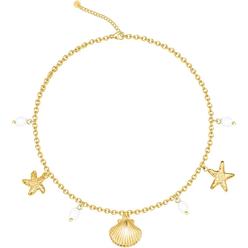 Женское ожерелье с подвеской в виде морской звезды и ракушки с жемчугом, покрытое 14-каратным золотом, регулируемая цепочка из нержавеющей стали, пляжные летние украшения
Женское ожерелье с подвеской в виде морской звезды и ракушки с жемчугом, покрытое 14-каратным золотом, регулируемая цепочка из нержавеющей стали, пляжные летние украшения