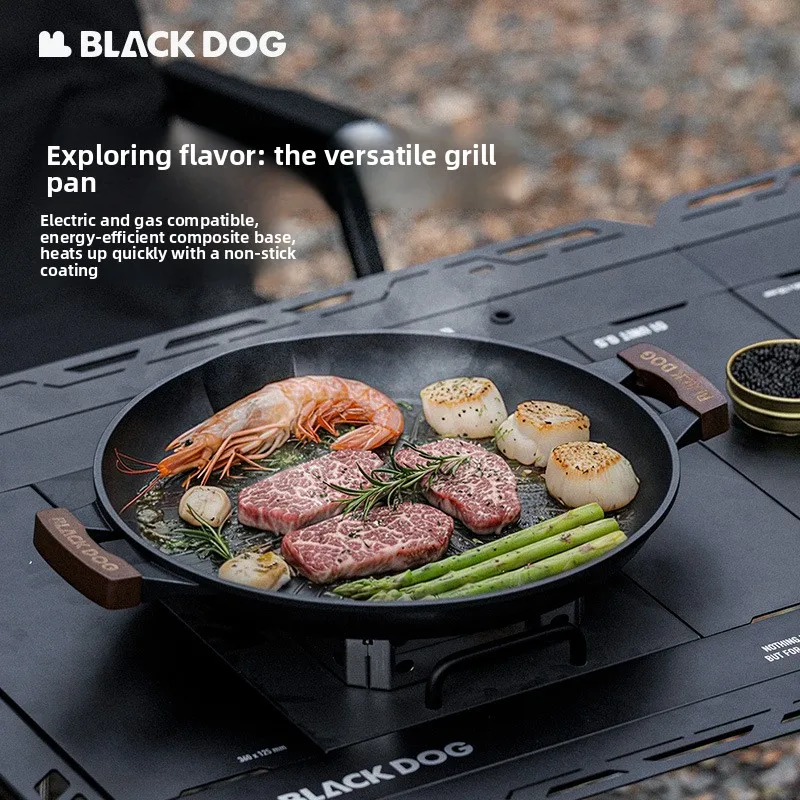 Blackdog Multi-Functional Barbecuing Grill Pan for Home, Outdoor and Induction Cookers - Camping Korean-Style Non-Stick Pan
Blackdog Multi-Functional Barbecuing Grill Pan for Home, Outdoor and Induction Cookers - Camping Korean-Style Non-Stick Pan