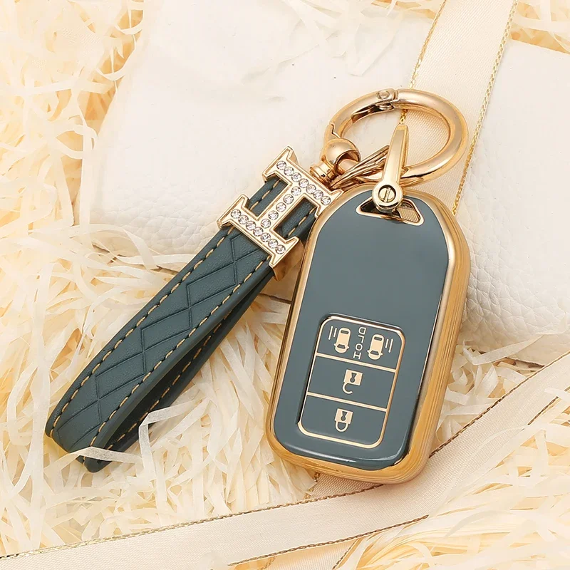 TPU Car Key Case Cover Shell Fob For Honda CRV CR-V Fit Civic Accord HR-V HRV City Odyssey XR-V Remote Key Protector Holder Bag
TPU Car Key Case Cover Shell Fob For Honda CRV CR-V Fit Civic Accord HR-V HRV City Odyssey XR-V Remote Key Protector Holder Bag