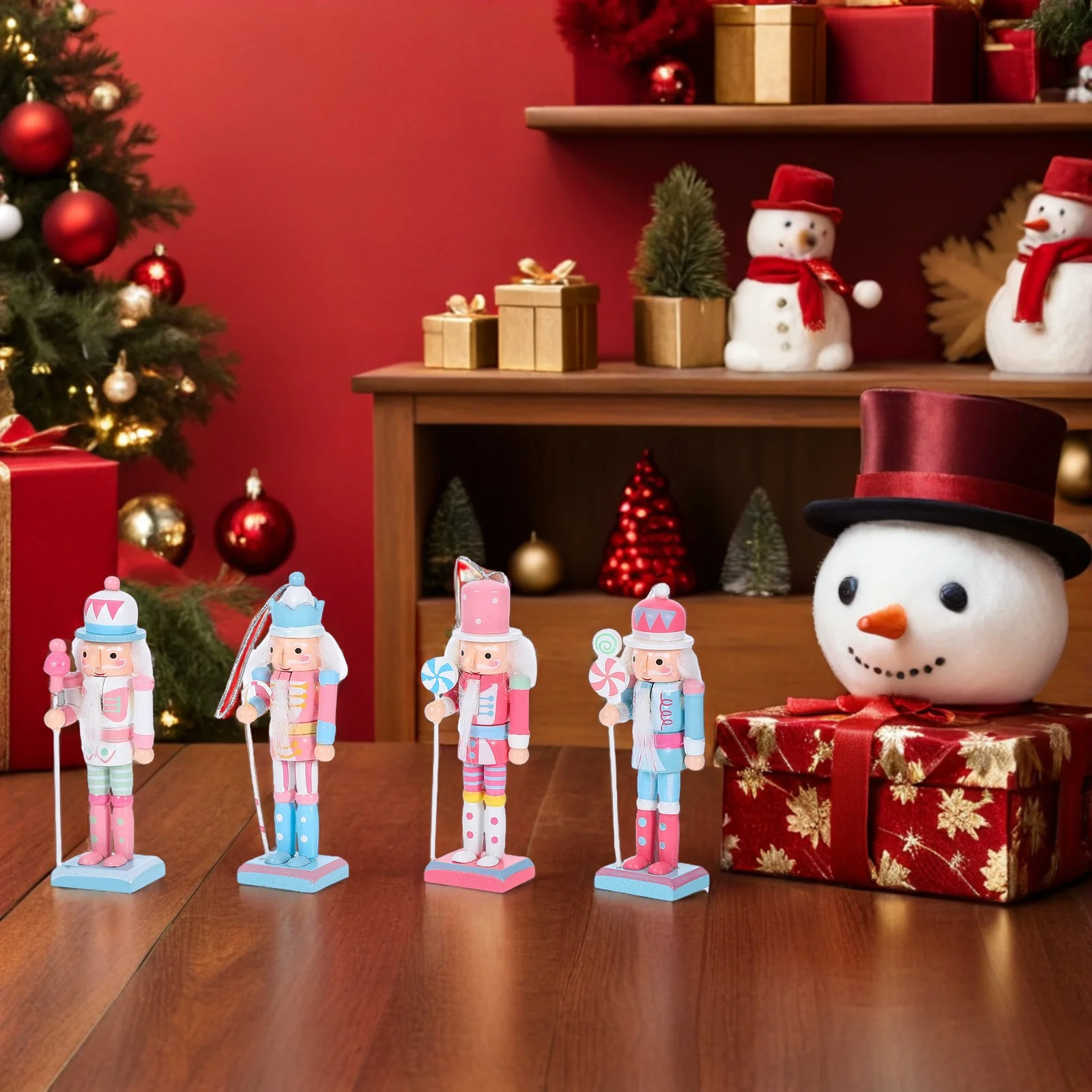 4pcs Wooden Figurines Handcrafted Christmas Decor Ornaments Traditional Holiday Table Decoration For Home Kids Room Xmas
4pcs Wooden Figurines Handcrafted Christmas Decor Ornaments Traditional Holiday Table Decoration For Home Kids Room Xmas