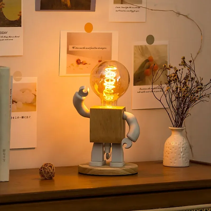Industrial Style Robot Table Lamp Children's Bedroom Decoration Small Night Fixture Gift For Boys Bedside Light
Industrial Style Robot Table Lamp Children's Bedroom Decoration Small Night Fixture Gift For Boys Bedside Light