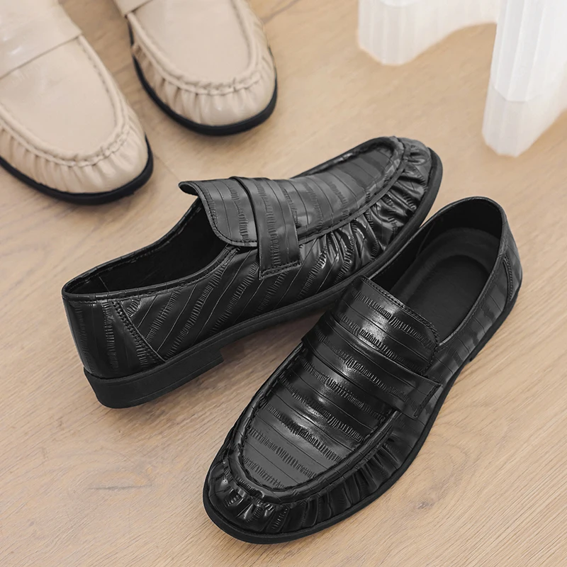 Designer Men's Loafers Fashion Man Casual Shoes Comfortable Slip on Leather Shoes Non Slip Walking Driving Shoes Business Shoes
Designer Men's Loafers Fashion Man Casual Shoes Comfortable Slip on Leather Shoes Non Slip Walking Driving Shoes Business Shoes