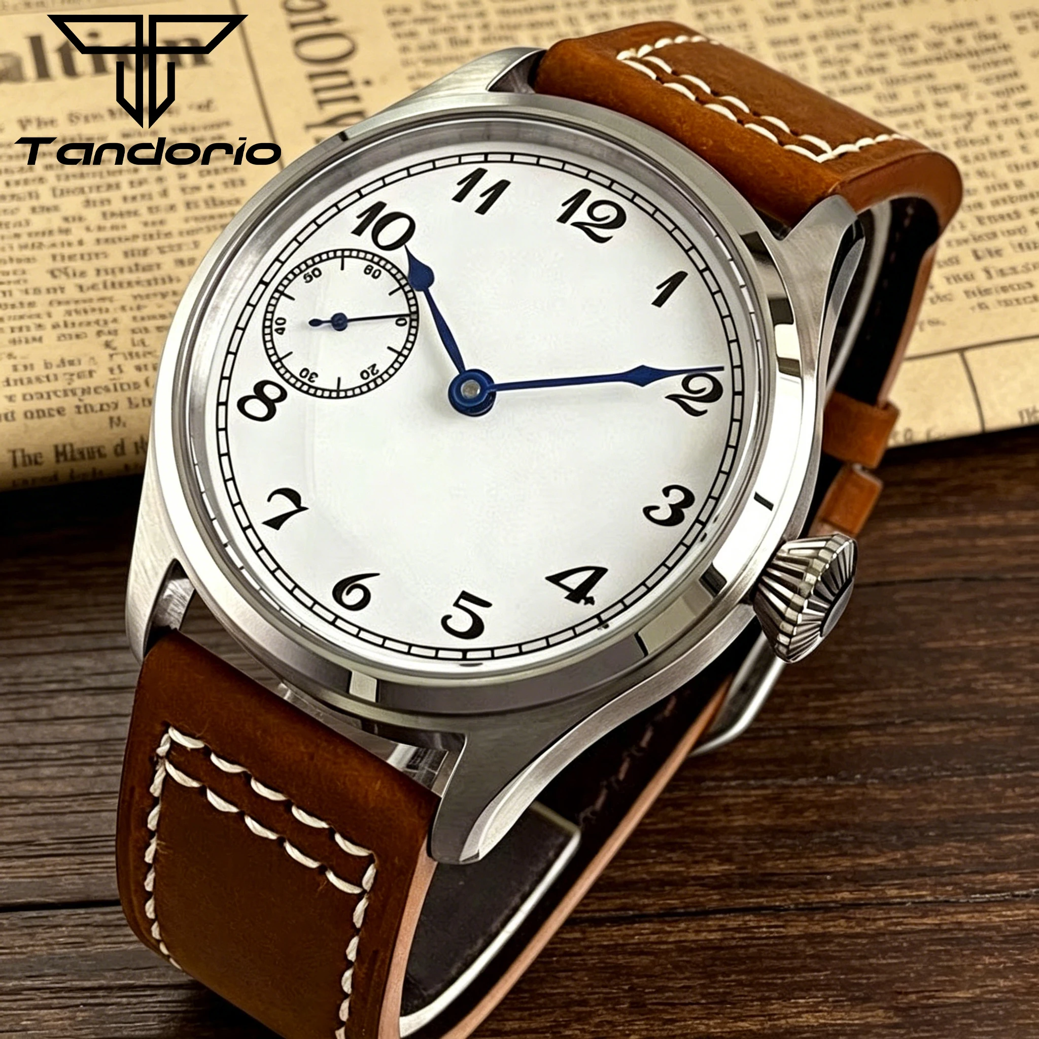 New 42mm white dial Manual Mechanical Sports Watches Asian 6497 ST3600 Hand-Wound Movement Sapphire Glass Men's watch Tandorio
New 42mm white dial Manual Mechanical Sports Watches Asian 6497 ST3600 Hand-Wound Movement Sapphire Glass Men's watch Tandorio