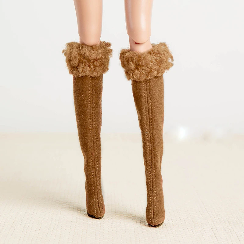 Xianxian Supermodel Doll Toy Shoes Accessories Handmade High Heels Boots Fashion Coffee-colored Plush Boots For 30cm 1/6 FR Doll
Xianxian Supermodel Doll Toy Shoes Accessories Handmade High Heels Boots Fashion Coffee-colored Plush Boots For 30cm 1/6 FR Doll