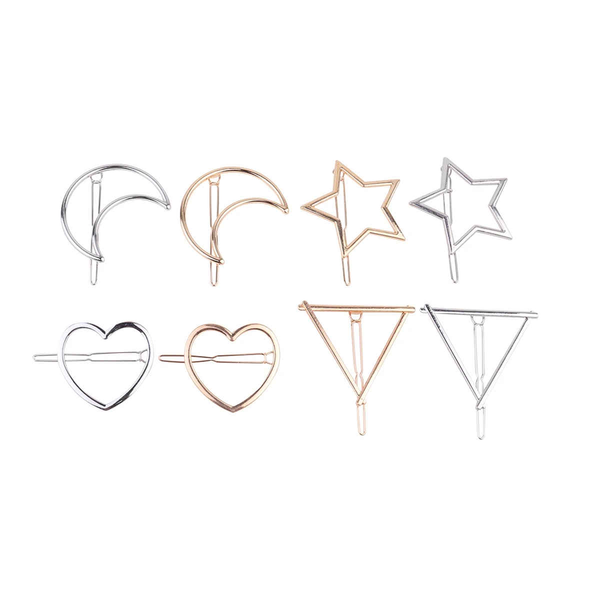 8 Pcs Clips Elegant Alloy Hair Pin Geometric Design Accessories for Lady Alloy Material Hair Decorations
8 Pcs Clips Elegant Alloy Hair Pin Geometric Design Accessories for Lady Alloy Material Hair Decorations