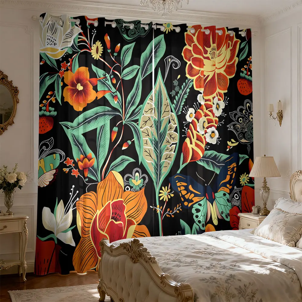 2pcs Spring Flowers 90g Printed Curtains Living Room Bedroom Insulation Multi Size Fashionable Home Decoration
2pcs Spring Flowers 90g Printed Curtains Living Room Bedroom Insulation Multi Size Fashionable Home Decoration
