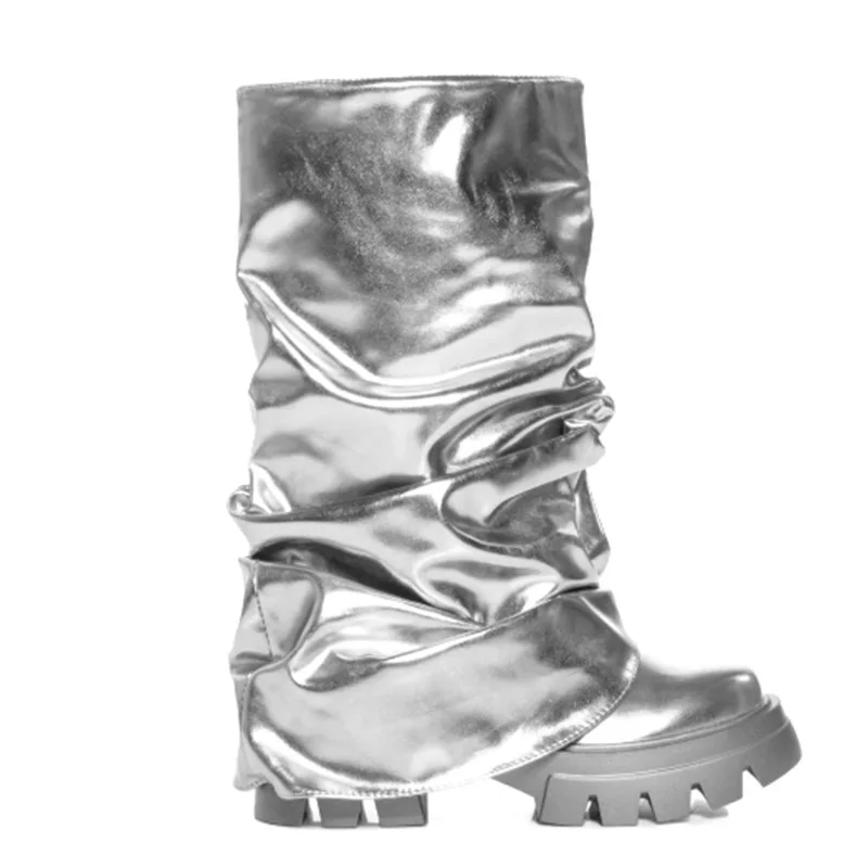 Pleated Boots Highten Solid Colors Round Toe Botas Runway Zapatos Mujer Large Size Luxury Designer Versatile Fashion Winter Fall
Pleated Boots Highten Solid Colors Round Toe Botas Runway Zapatos Mujer Large Size Luxury Designer Versatile Fashion Winter Fall