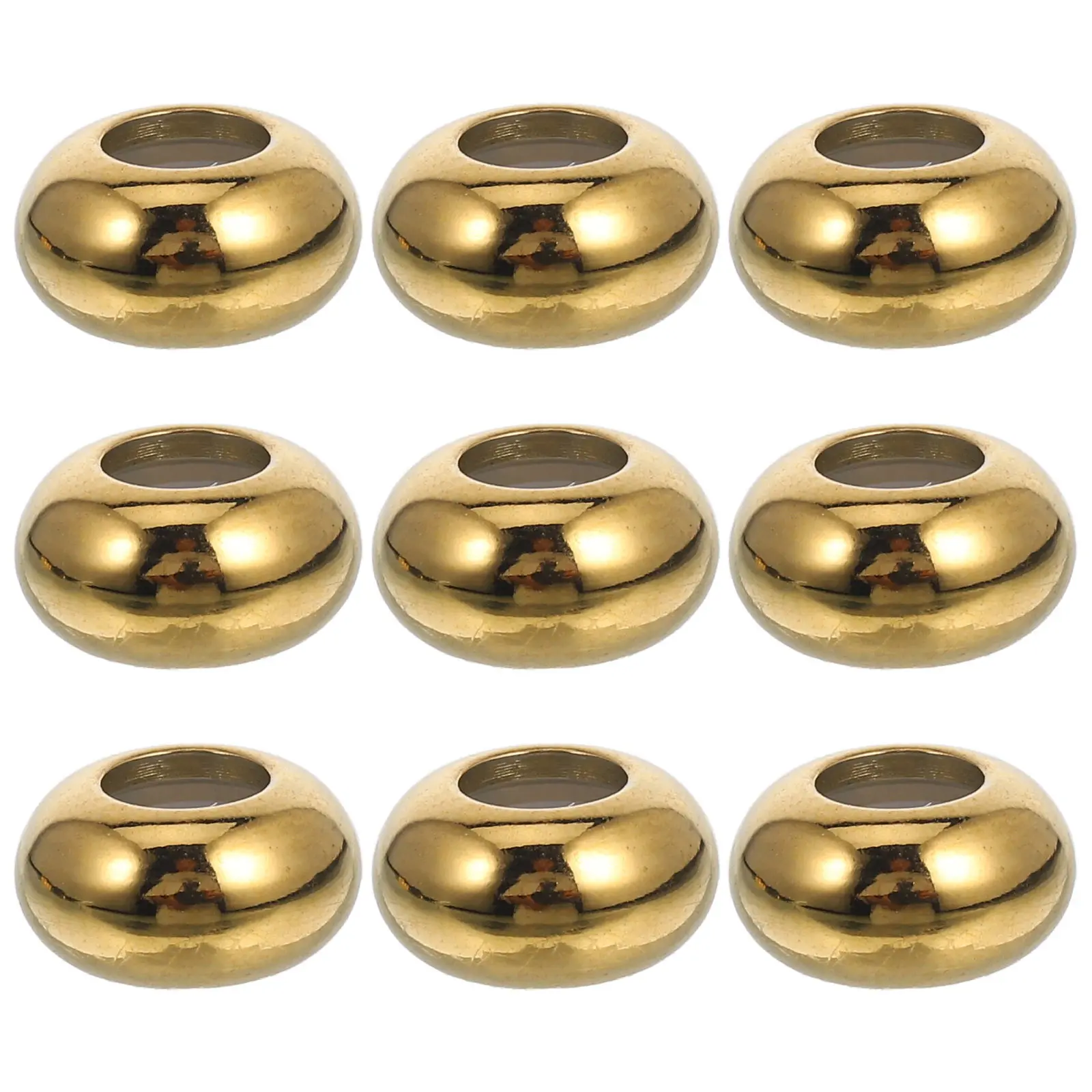 10Pcs Round Metal Spacer Beads for Jewelry Making DIY Bracelets Necklaces Handmade Crafts Beautiful Long- Holder
10Pcs Round Metal Spacer Beads for Jewelry Making DIY Bracelets Necklaces Handmade Crafts Beautiful Long- Holder
