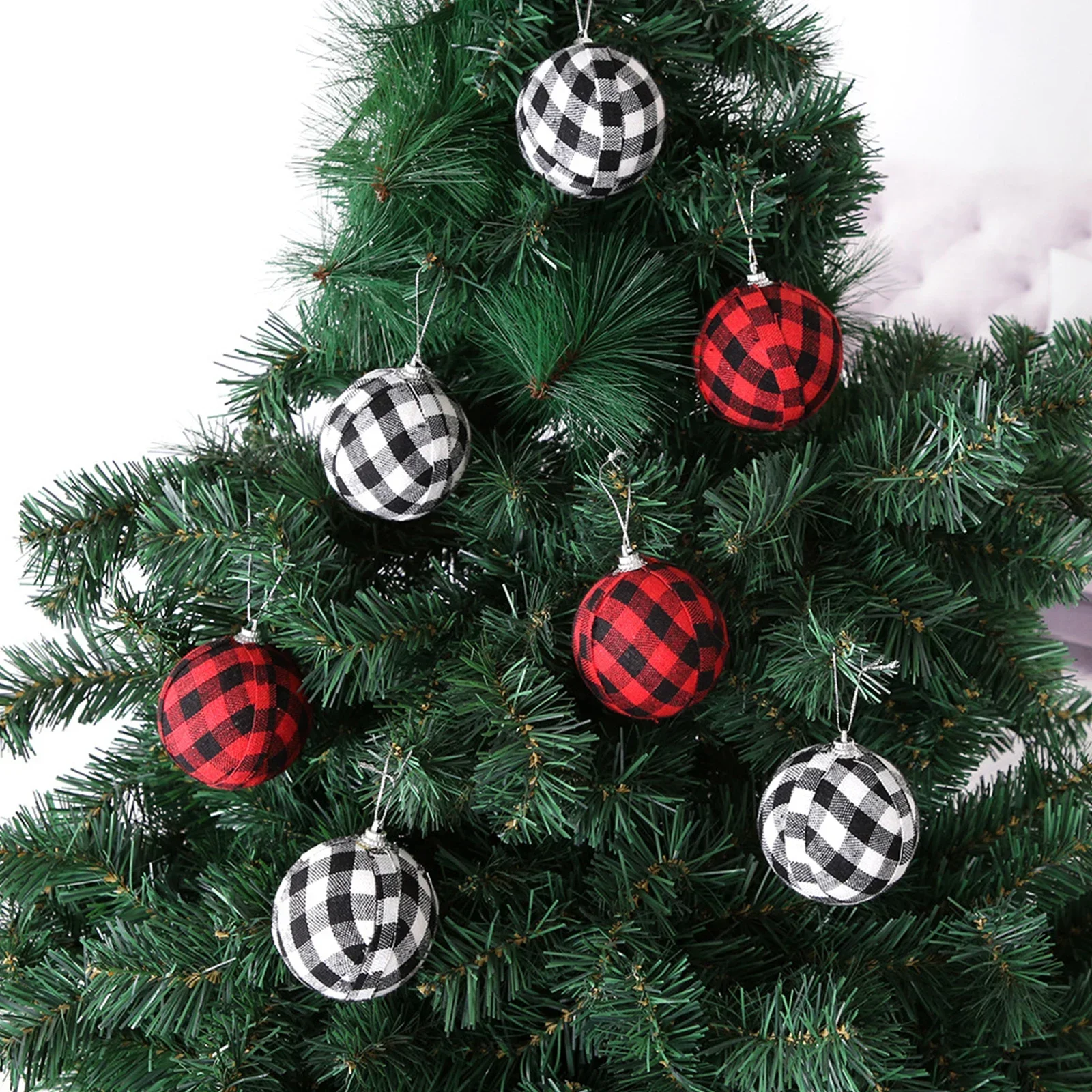 6Pcs Plaid Cloth Christmas Decoration Hanging Pendants, Foam Christmas Ball, 2024 Christmas Decorations for Tree, 7cm
6Pcs Plaid Cloth Christmas Decoration Hanging Pendants, Foam Christmas Ball, 2024 Christmas Decorations for Tree, 7cm