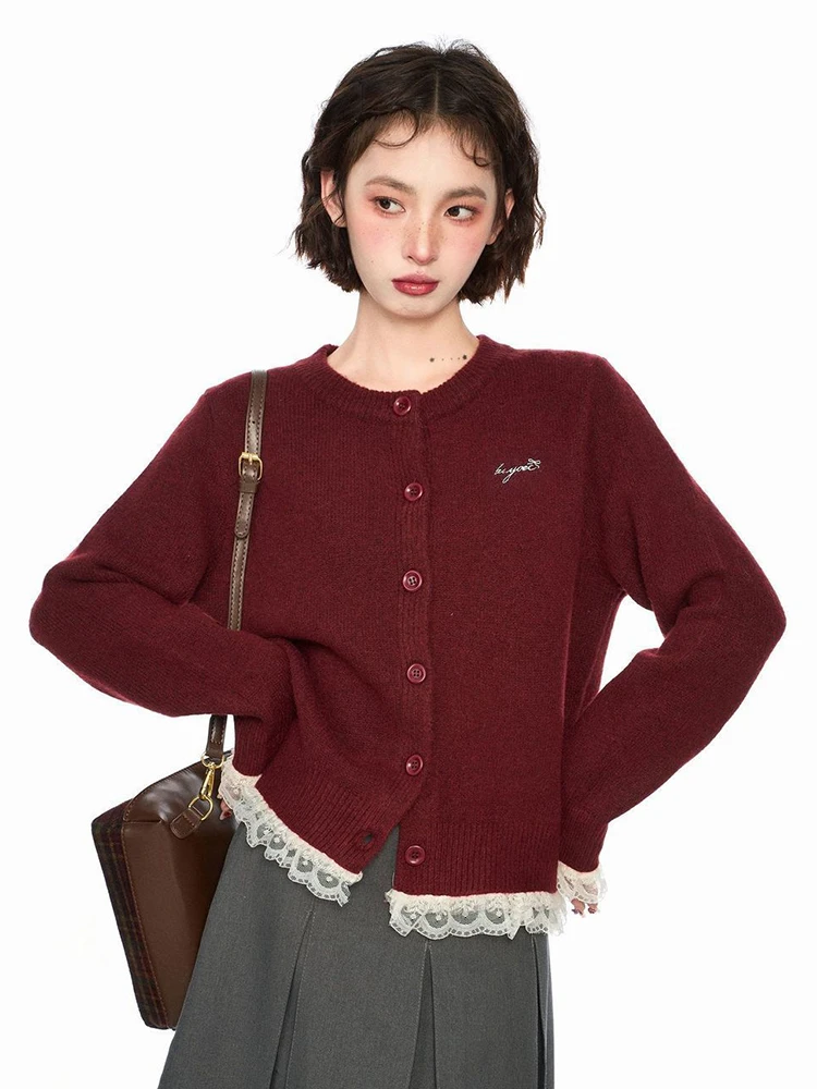 Zoki Lace Patchwork Retro Cardigan Women Streetwear Long Sleeve O Neck Knitted Sweaters American Casual Letter Vintage Fall Tops
Zoki Lace Patchwork Retro Cardigan Women Streetwear Long Sleeve O Neck Knitted Sweaters American Casual Letter Vintage Fall Tops
