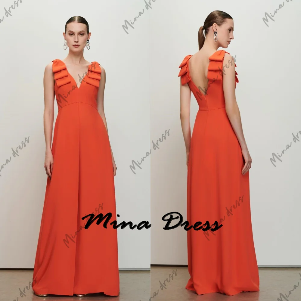 Mina Customized Pleated V-neck Long Style Evening Dresses Woman Elegant Dress Woman 2024 Sleeveless Formal Occasion Dresses Prom
Mina Customized Pleated V-neck Long Style Evening Dresses Woman Elegant Dress Woman 2024 Sleeveless Formal Occasion Dresses Prom