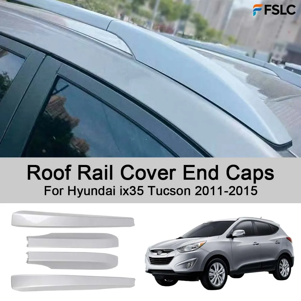Car Decoration Roof Rail Cover End Caps For Hyundai ix35 Tucson 2011-2015 Silver Car Styling Upgrade Modify A Car
Car Decoration Roof Rail Cover End Caps For Hyundai ix35 Tucson 2011-2015 Silver Car Styling Upgrade Modify A Car
