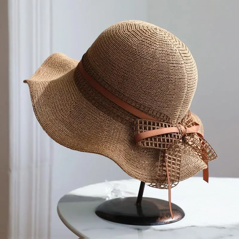 2025 Summer! Women's Korean - Style Wave - Edge Sun Hat with Bow - Sun Protection, Lotus - Leaf Edge for All - Season
2025 Summer! Women's Korean - Style Wave - Edge Sun Hat with Bow - Sun Protection, Lotus - Leaf Edge for All - Season